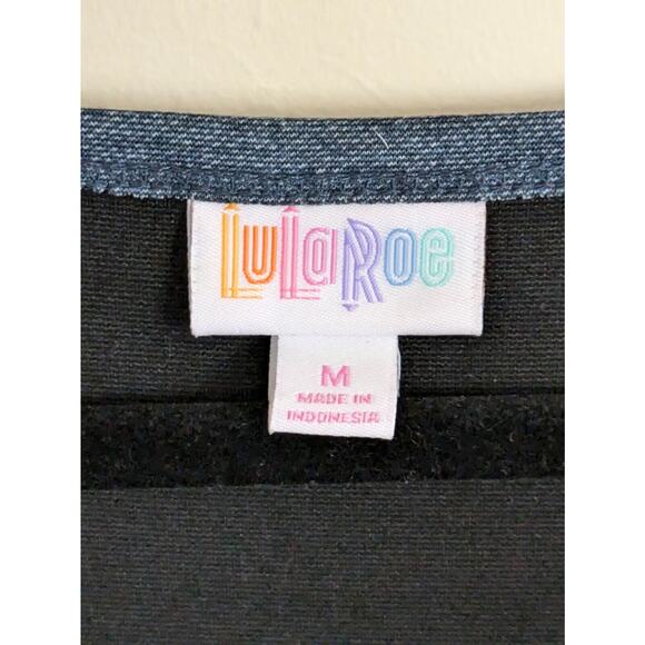 LuLaRoe Women's Medium Nicole Dress – Scoop Neck 1/2 Sleeve Denim-Like Material - Picture 5 of 8